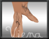 .V. Real feet tattoos