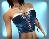 *S* Strapped Corset blue