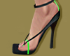 Neon Strappy Heels