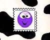 Purple funny face