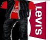 Full Jean Outfit Red Lev