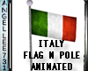 ITALY FLAG POLE ANIMATED