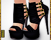 ! Stiletto Sandals Black
