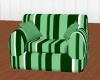 Striped Green Chair