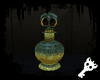 K| Glass bottle skull