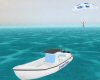 Blue Parasail & Boat