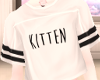 Kitten crop tee