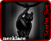 (Ss) Necklace Black Cat