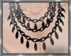 *D Black Crow Necklace
