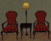 Antique Red Seating