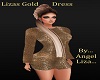 Liza Gold Cocktail Dress