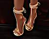 Gold Strappy Shoe