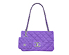 purple chanels purse