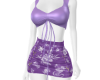 cK Short Top Skirt Lilac