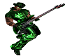 Green Guitar with Action