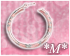 *M* Gold earrings 3
