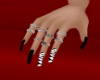 black&zebra nails