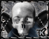 |K| Silver Skull Head F