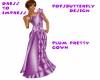 plum pretty gown