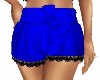 BLUE/BLACK LACE SHORTS