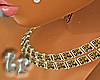Molten gold collar chain