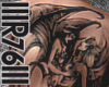 kris black back tattoo