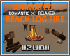 Animated Beach Log Fire