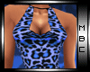 Blu Leopard Mini Dress