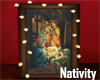 C]Lit Nativity Scene
