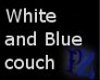 Blue and White couch