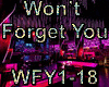 Won’t Forget You