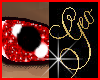 Geo Red Glitter Eyes M