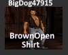 [BD]BrownOpenShirt