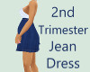 2nd Trimester Jean Dress