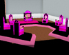 Pink Queen group throne