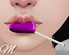 m: Heart Lollipop Purple