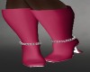 Chained Dark Pink Boots