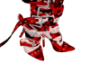 RED CAMO BELT BOOTS