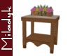 MLK B Wicker End Table