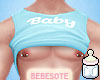 Tank Rolled Baby Blue