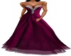 BRUGUNDY STRAPLESS GOWN
