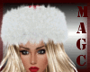 White fur Christmas hat