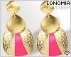 Gold/Pink Earrings