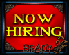 [B]now hiring sign
