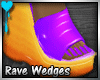 D™~Rave Wedges: Purple