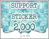.Y. Support Sticker 2000