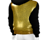 GOLD black hoodie royal
