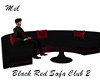 Black Red Sofa Club 2