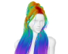 Rainbow Halfup Hairstyle