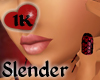 !!1K NAILS RED LACE